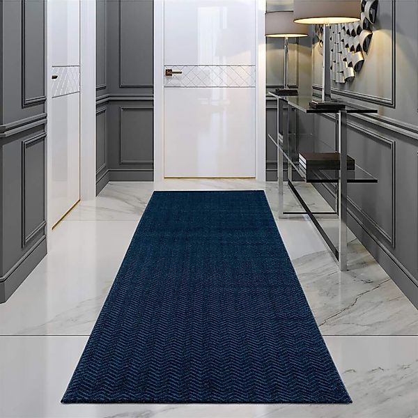 Carpet City Teppich "Friseé-Teppich FANCY805" rechteckig 12 mm Höhe Läufer, günstig online kaufen