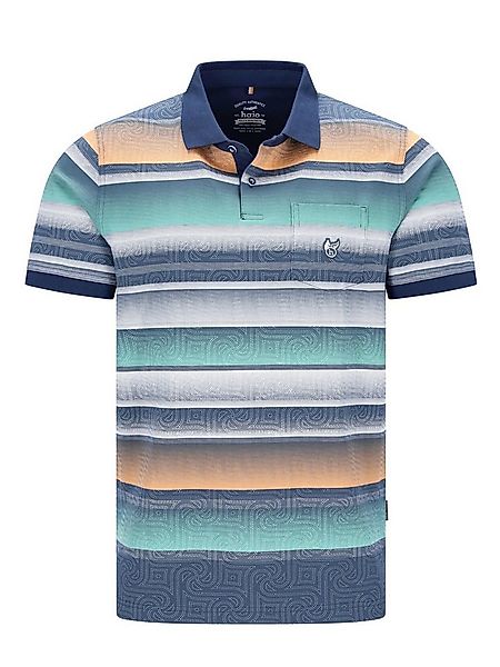 Hajo Poloshirt Feinpikee-Poloshirt mit Alloverdruck in stay fresh-Qualität günstig online kaufen