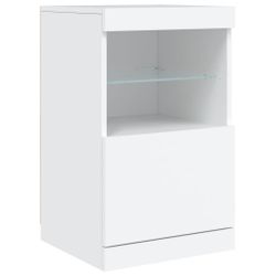 vidaXL Sideboard Sideboard mit LED-Leuchten Weiß günstig online kaufen