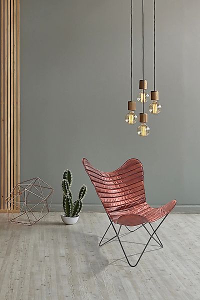 Kayoom 4-Fußstuhl »Schmetterling Stuhl Santiago, Schmetterlingsstuhl aus Le günstig online kaufen