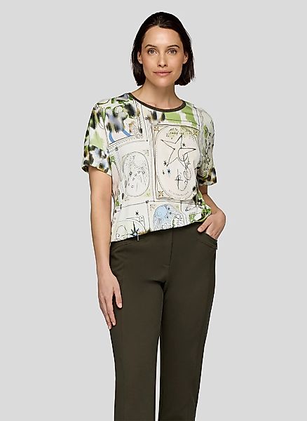 Rabe Kurzarmshirt mit grafischem Muster günstig online kaufen