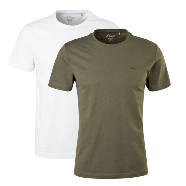s.Oliver T-Shirt Casual (2-tlg) mit Logo, günstig online kaufen