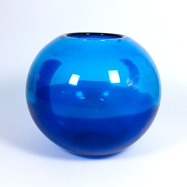 Kugelvase Laguna Murano 16cm blau günstig online kaufen