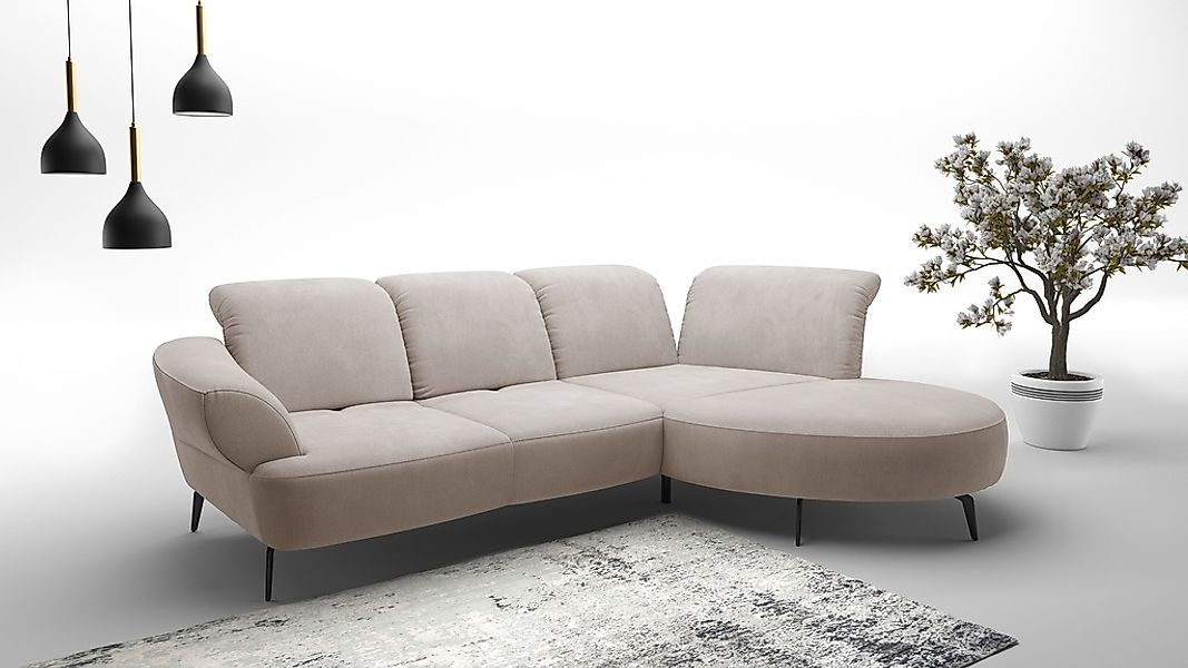 sit&more Ecksofa "Dance", inkl.System Click&Seat und Sitztiefenverstellung günstig online kaufen