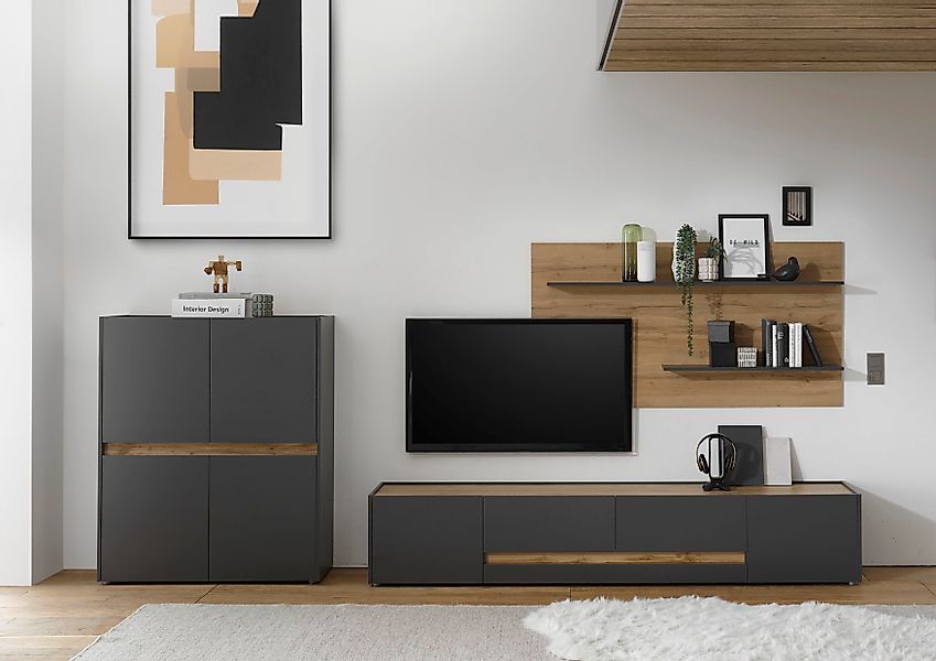 INOSIGN Wohnwand "City/Giron, moderne Anbauwand, Komplettset in vielen Farb günstig online kaufen