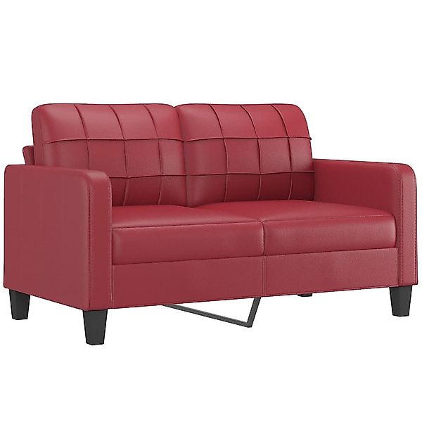 vidaXL Sofa 2-Sitzer-Sofa Weinrot 140 cm günstig online kaufen