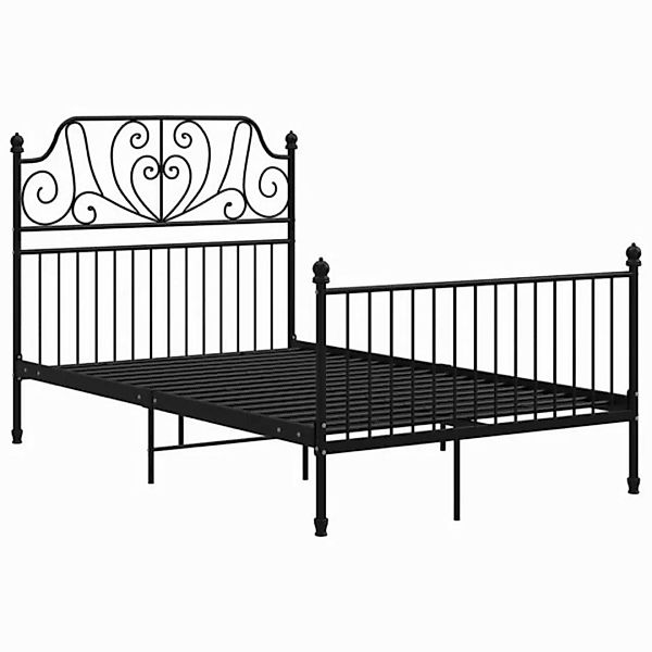 Bettgestell Schwarz Metall 120x200 Cm günstig online kaufen