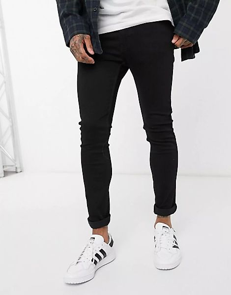 Levi's Youth – 519 Hi-Ball Roll –Schwarze Jeans mit Advanced-Stretch in Sty günstig online kaufen