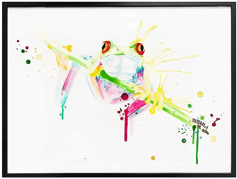 Wall-Art Poster »Frog«, Frosch, (1 St.), Poster ohne Bilderrahmen günstig online kaufen