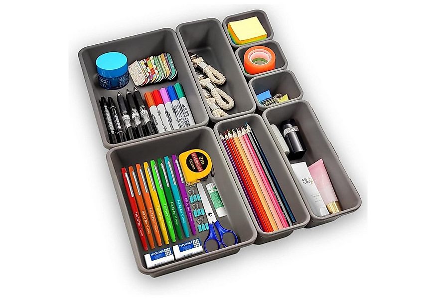 LuxusKollektion Schubladeneinsatz Schubladen Organizer Set 8-teilig Aufbewa günstig online kaufen