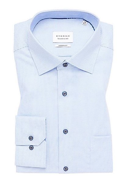 Eterna Businesshemd – Minimal Print – Twill Langarm Businesshemd günstig online kaufen