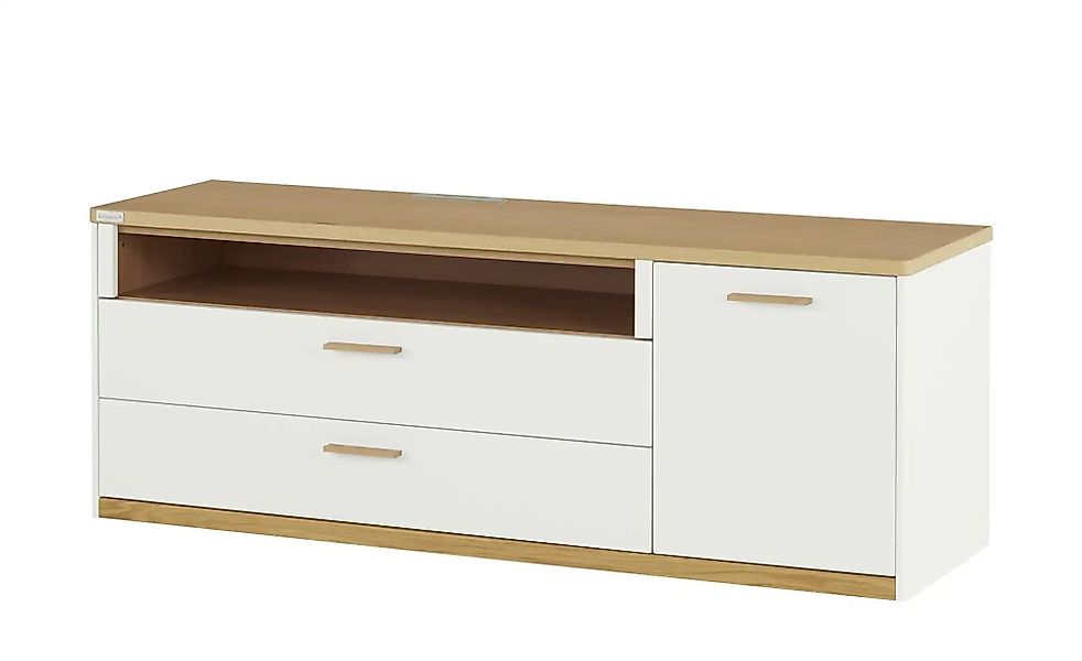 Wohnwert TV-Element  Libro Plus ¦ weiß ¦ Maße (cm): B: 166 H: 60 T: 50.0 Ko günstig online kaufen