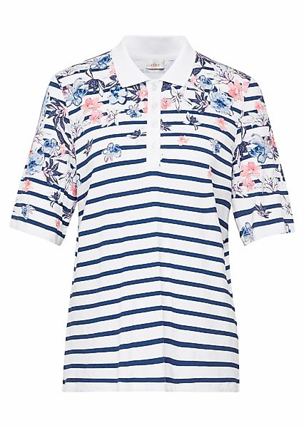 GOLDNER Poloshirt "Kurzgröße Hautangenehmes Druck-Poloshirt" Ohne günstig online kaufen