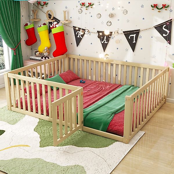 STILVORA Kinderbett 140x200 Babybett mit mit günstig online kaufen