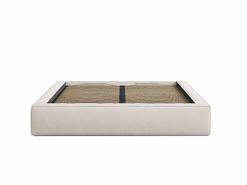 Micadoni | Bettgestell mit Stauraum Simon 180x200 Bouclé günstig online kaufen