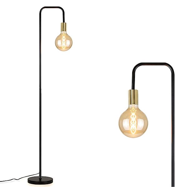 ZMH Stehlampe Schwarz Retro Industrial Lampe günstig online kaufen