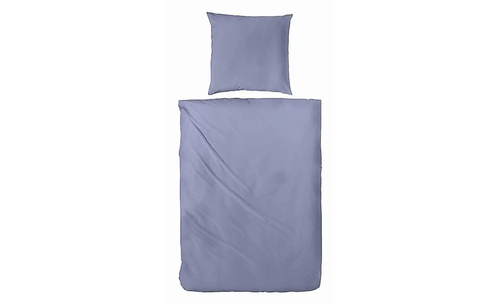 Perkal Bettwäsche-Set   ¦ blau ¦ Maße (cm): B: 135 H: 1 Bettwaren > Bettwäs günstig online kaufen
