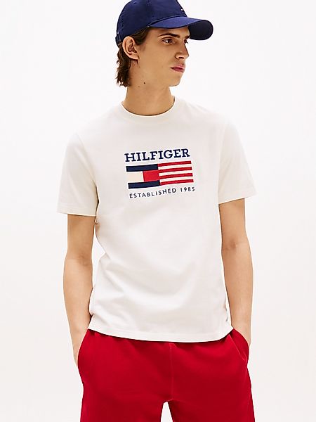 Tommy Hilfiger T-Shirt "AMERICANA MONOTYPE FLAG BOX TEE" Mit markanter Stic günstig online kaufen