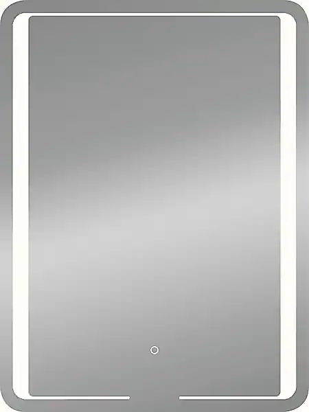 Kristall-Form LED-Lichtspiegel Roomlight I 60 cm x 80 cm Hochformat günstig online kaufen