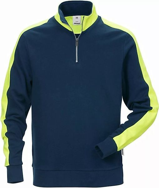Fristads Rundhalspullover Sweatshirt mit kurzem Reißverschluss 7449 RTS günstig online kaufen
