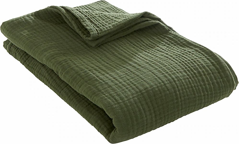 LeGer Home by Lena Gercke Wohndecke "HEVIN" Tagesdecke im Baumwoll-Crinkle- günstig online kaufen