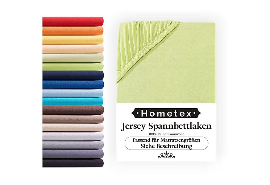 Hometex Premium Textiles Spannbettlaken Jersey-Bettlaken aus 100% Baumwolle günstig online kaufen