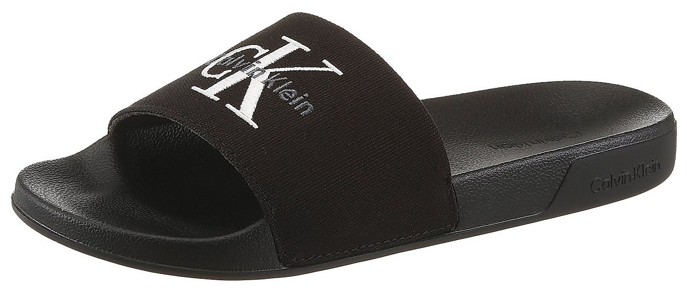 Calvin Klein ESS SLIDE CV WN Pantolette Sommerschuh, Poolslides, Pantolette günstig online kaufen