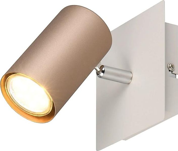 Spot 1x GU10 Coffee / Warm Grey 1 Stück Metall Hellbraun, Grau günstig online kaufen