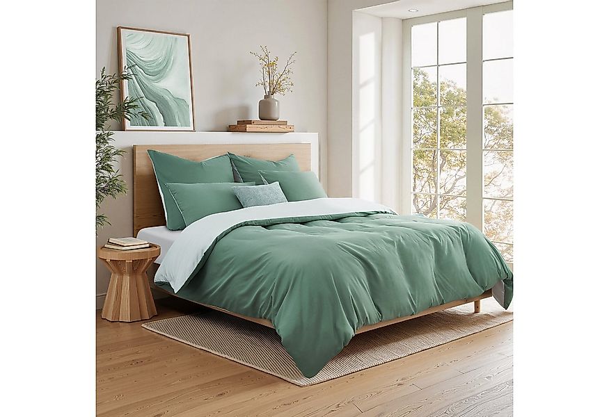 Topfinel Bettwäsche 135x200cm, Seersucker Bettwäsche-Sets, bügelfrei, aller günstig online kaufen