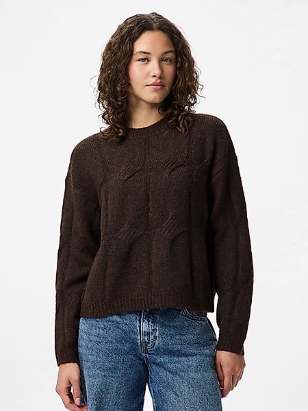pieces Strickpullover PCJENNA LS O-NECK CABLE günstig online kaufen