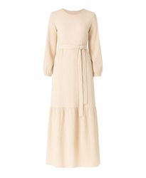 fashionshowcase Maxikleid Damen Crinkle Kleid mit günstig online kaufen