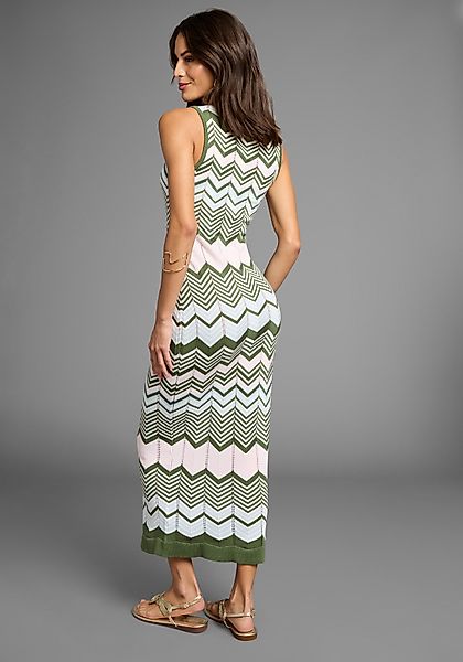 Laura Scott Strickkleid, in modischem Zickzack-Muster günstig online kaufen