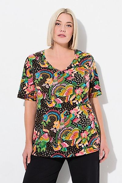 Ulla Popken Longshirt Longshirt Blüten A-Linie günstig online kaufen