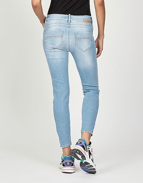 GANG Skinny-fit-Jeans 94NELE X-CROPPED mit gekreuzter günstig online kaufen