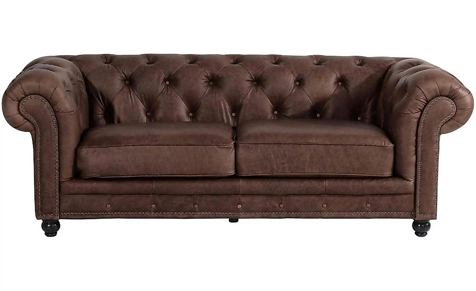 Max Winzer Chesterfieldsofa   ¦ braun ¦ Maße (cm): B: 216 H: 77 Polstermöbe günstig online kaufen