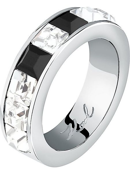 KARL LAGERFELD Fingerring Karl Lagerfeld Damen-Damenring Edelstahl Kristall günstig online kaufen