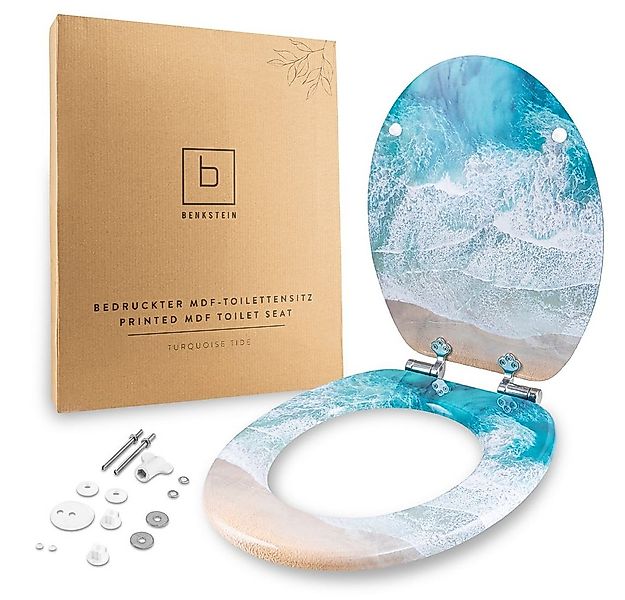 Benkstein WC-Sitz Premium WC-Deckel antibakteriell, bedruckter Deckel, Duro günstig online kaufen
