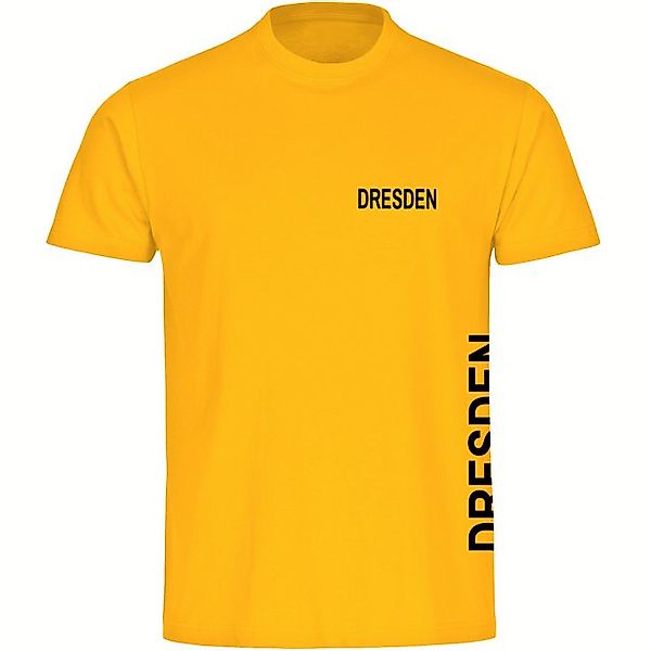 multifanshop T-Shirt Herren Dresden - Brust & Seite - Männer günstig online kaufen