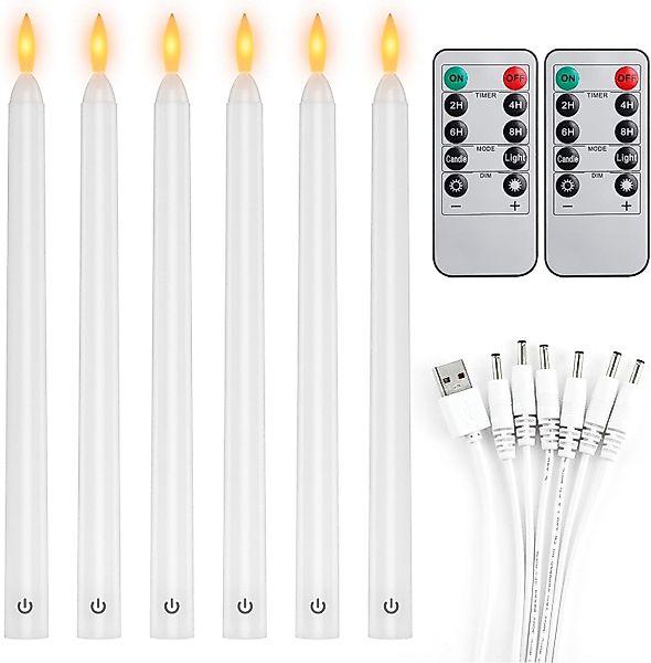 EXTSUD LED-Kerze LED Stabkerzen 6er LED günstig online kaufen