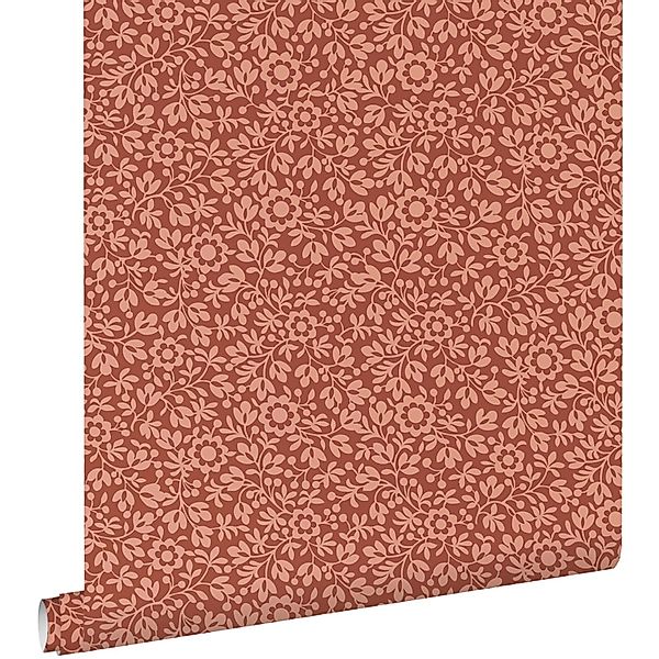 ESTAhome Tapete Blumen Terrakotta 50 X 900 Cm - 131671 günstig online kaufen