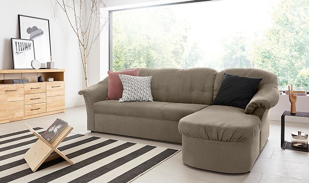DOMO collection Ecksofa Pegnitz, elegante Rückensteppung, günstig online kaufen