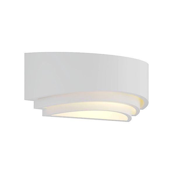 Lindby Wandleuchte Wandlampe Innen Lucien 9624509 Modern in Weiß aus GipsTo günstig online kaufen