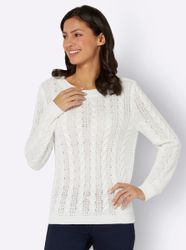 Sieh an! Strickpullover Rundhalspullover günstig online kaufen