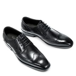 Allthemen Schnürschuh mit geschnitzten Mustern Businessschuh günstig online kaufen