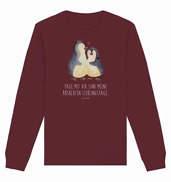 Mr. & Mrs. Panda Longpullover Größe XS Pinguin umarmen - Burgundy - Geschen günstig online kaufen