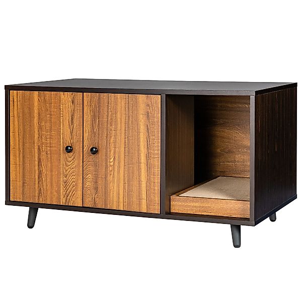 KOMFOTTEU Tierhaus 2 in 1 Katzenschrank, günstig online kaufen