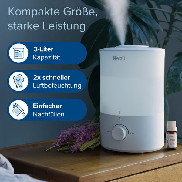 Levoit Luftbefeuchter Top-Fill 3L, 360° drehbare günstig online kaufen