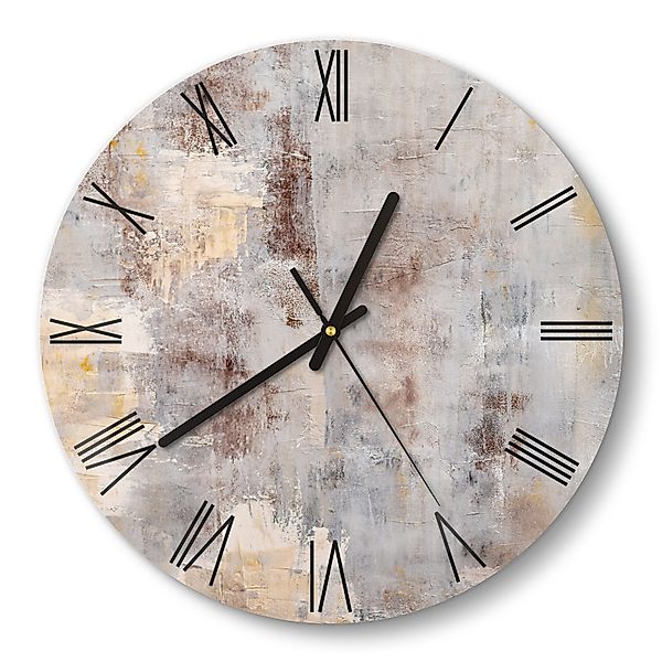 DEQORI Wanduhr 'Verwitterte Eleganz' (Glas Glasuhr günstig online kaufen