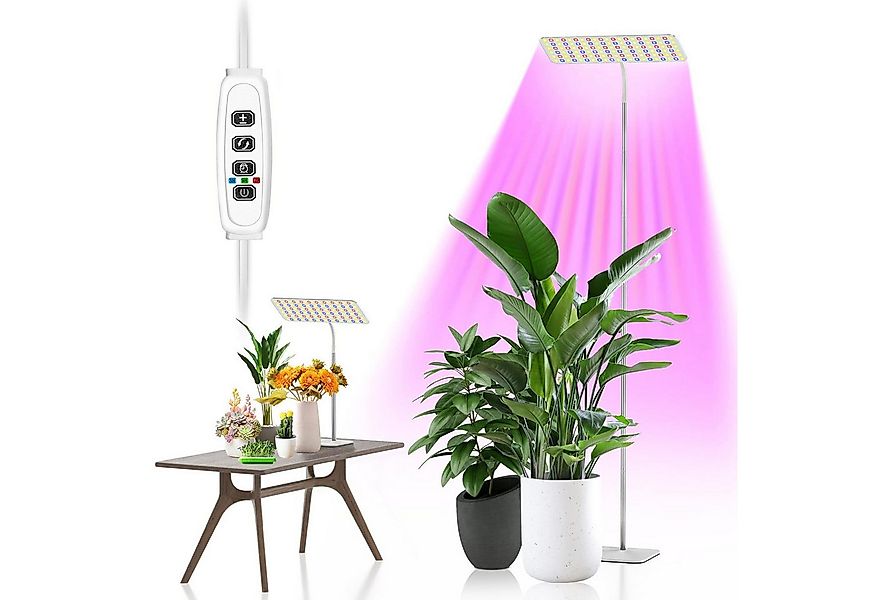 MUPOO Pflanzenlampe Vollspektrum Pflanzenlicht 126-378 LEDs Grow Lampe, 10- günstig online kaufen