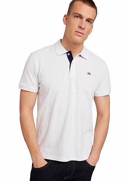 TOM TAILOR Poloshirt, mit Knopfleiste und Logo günstig online kaufen